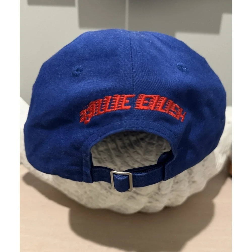 Billie Eilish‎ Genuine Merchandise Blue Girl Adult Baseball Cap Hat Port Company